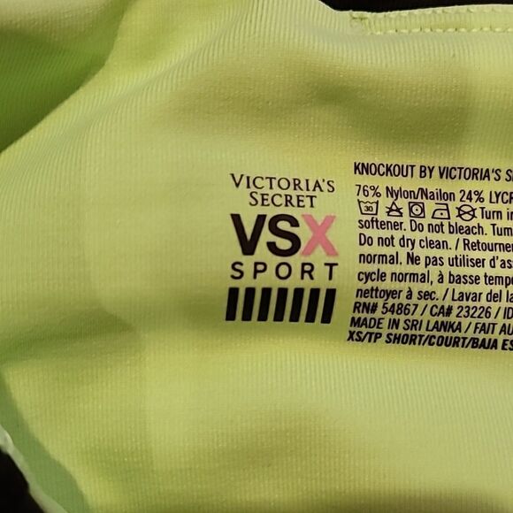 Victoria secret sport knockout green, gray and black workout leggings size xs - Picture 4 of 8